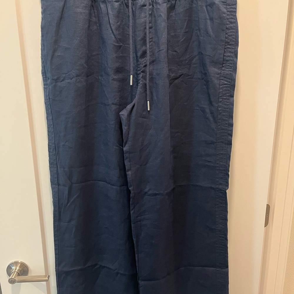 Quince European Linen Wide Leg PantS NWT!! - Picture 2 of 5